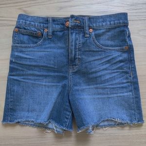 Madewell cut off denim shorts